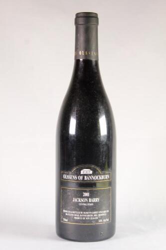 (1) 2001 Olssen's of Bannockburn Jackson Barry Pinot Noir, Central Otago