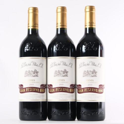(3) 2010 La Rioja Alta S.A. Gran Reserva 890, Rioja