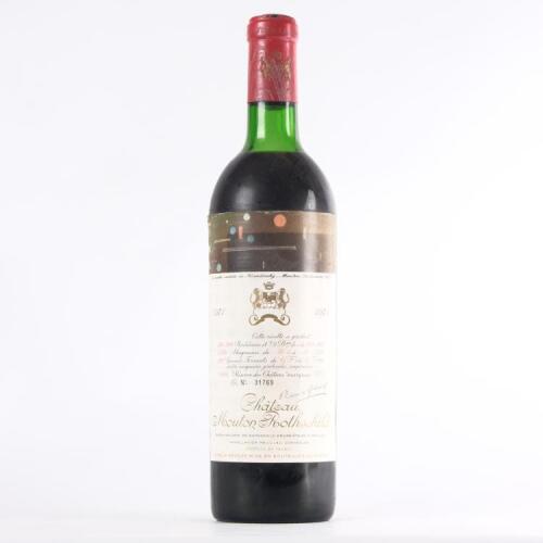 (1) 1971 Chateau Mouton Rothschild 2eme Cru Classe, Pauillac