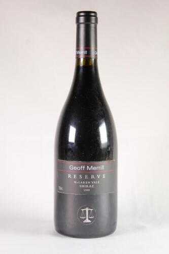 (1) 1999 Geoff Merrill Reserve Shiraz, McLaren Vale SA