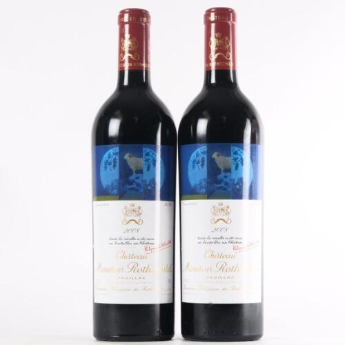 (2) 2008 Chateau Mouton Rothschild 1er Cru Classe, Pauillac