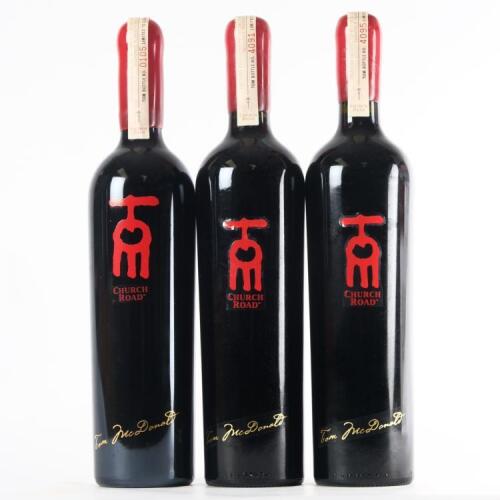 (3) 2009 Church Road Tom Cabernet Sauvignon/Merlot, Hawkes Bay