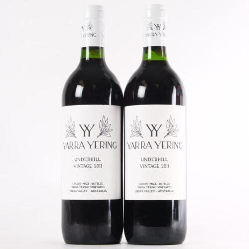 (2) 2011 Yarra Yering Underhill Shiraz, Yarra VIC