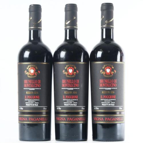 (3) 2016 Il Poggione Vigna Paganelli Brunello di Montalcino Riserva, Tuscany