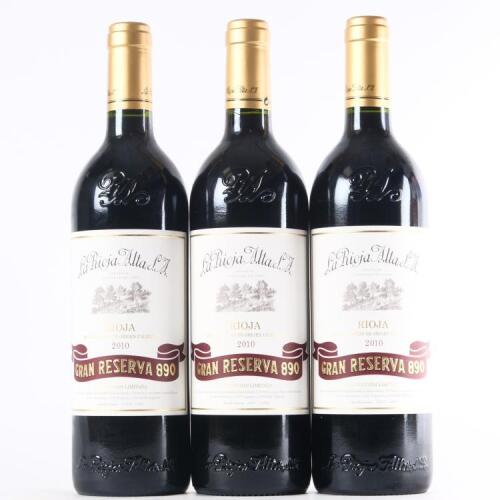 (3) 2010 La Rioja Alta S.A. Gran Reserva 890, Rioja