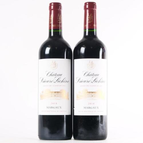 (2) 2018 Chateau Prieure-Lichine 4eme Cru Classe, Margaux