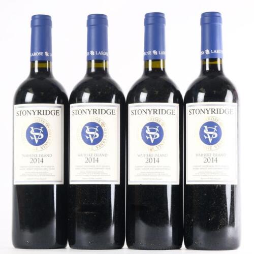(4) 2014 Stonyridge Vineyard Larose, Waiheke