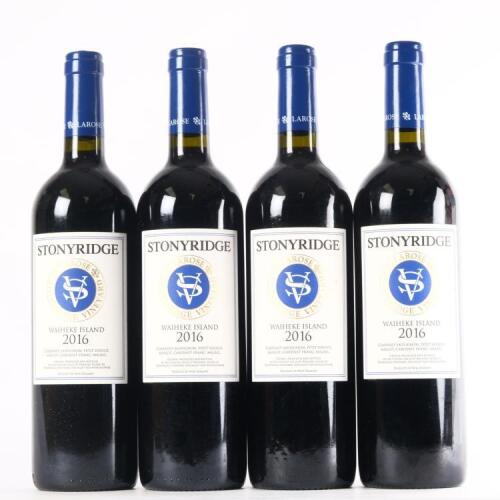 (4) 2016 Stonyridge Vineyard Larose, Waiheke