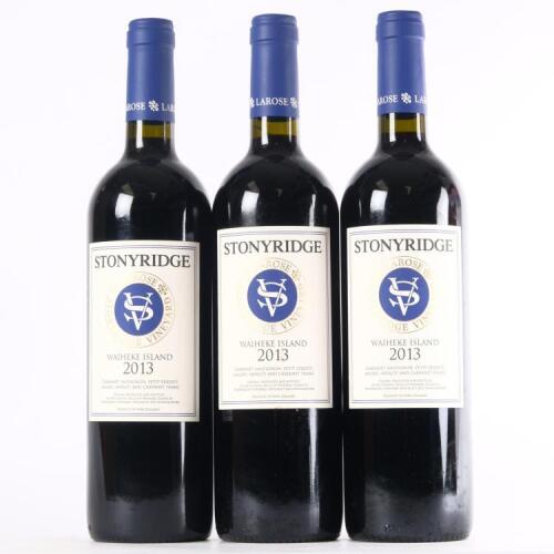 (3) 2013 Stonyridge Vineyard Larose, Waiheke