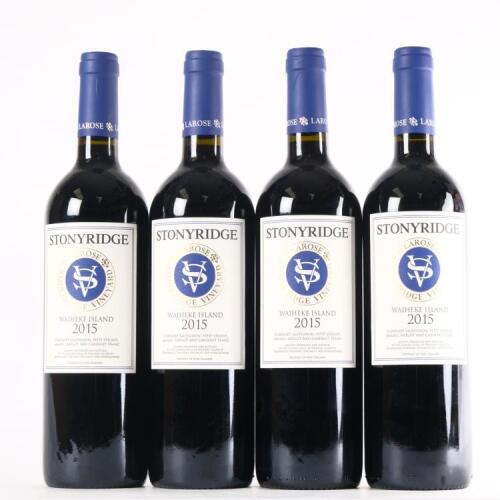 (4) 2015 Stonyridge Vineyard Larose, Waiheke