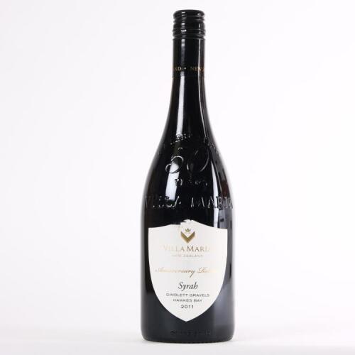 (1) 2011 Villa Maria Anniversary Release Syrah, Gimblett Gravels