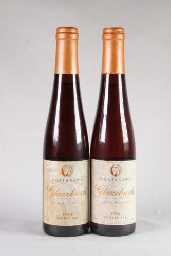 (2) 1994 Ngatarawa Glazebrook Reserve Noble Harvest Riesling 375ml, Hawkes Bay