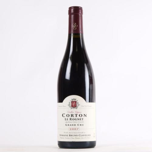 (1) 2007 Bruno Clavelier Corton le Rognet Grand Cru, Cote de Beaune