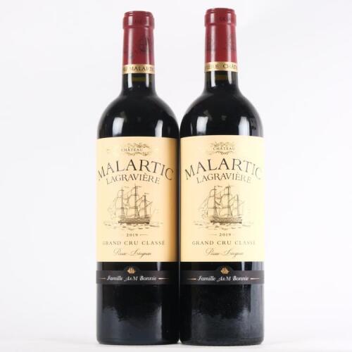 (2) 2019 Chateau Malartic Lagraviere, Pessac-Leognan