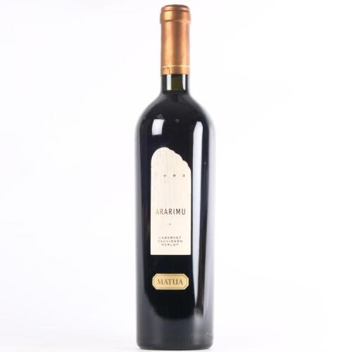 (1) 1993 Matua Valley Ararimu Cabernet Sauvignon/Merlot, West Auckland