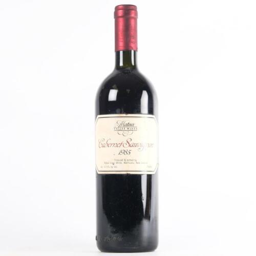 (1) 1985 Matua Valley Cabernet Sauvignon, West Auckland