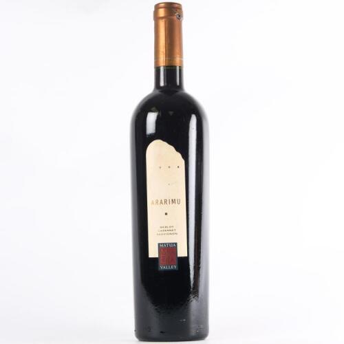 (1) 1998 Matua Valley Ararimu Merlot/Cabernet Sauvignon, Hawkes Bay