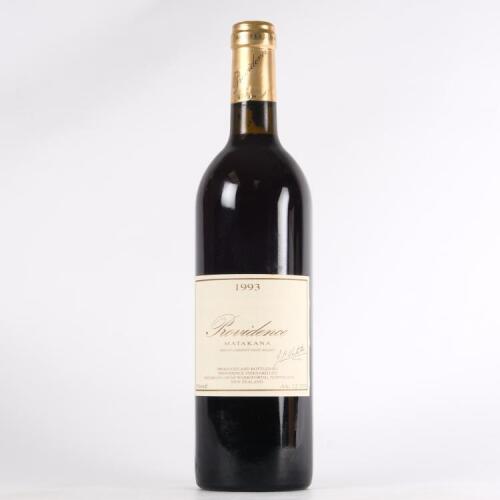 (1) 1993 Providence Private Reserve Merlot/Cabernet Franc/Malbec, Matakana