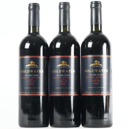 (3) 2000 Goldwater Cabernet Sauvignon/Merlot, Waiheke
