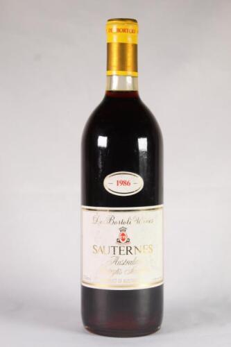 (1) 1986 de Bortoli Sauternes (Noble One), Riverina NSW *&nbsp;&nbsp;
