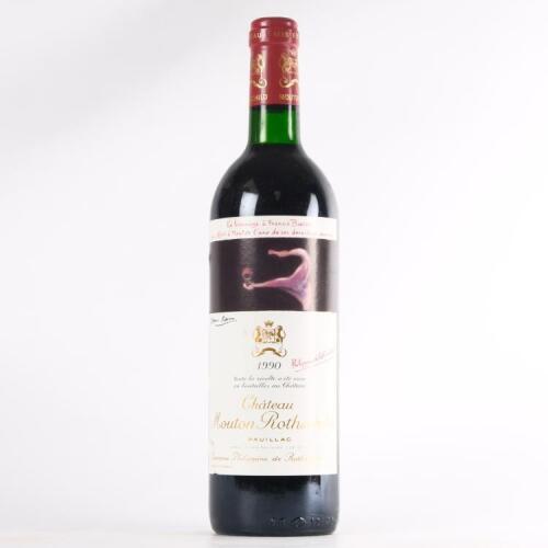 (1) 1990 Chateau Mouton Rothschild 1er Cru Classe, Pauillac