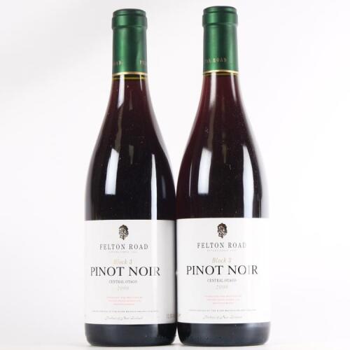 (2) 2000 Felton Road Block 3 Pinot Noir, Bannockburn