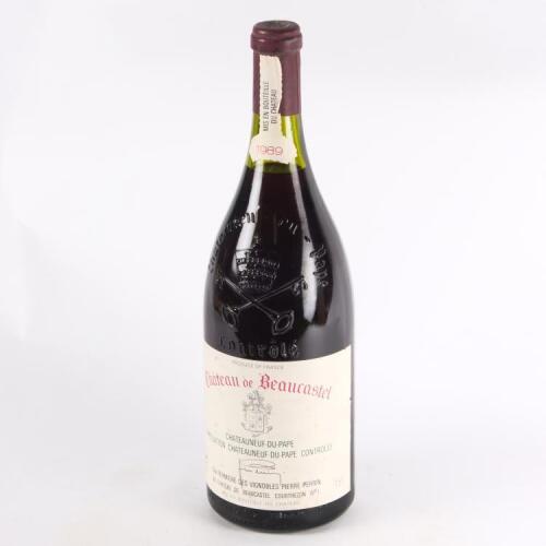 (1) 1989 Chateau de Beaucastel Chateauneuf du Pape 1500ml