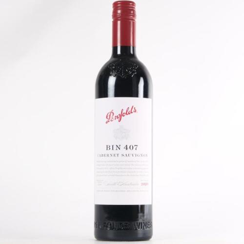 (1) 2020 Penfolds Bin 407 Cabernet Sauvignon, South Australia