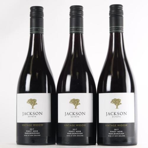 (3) 2017 Jackson Estate Vintage Widow Pinot Noir, Marlborough