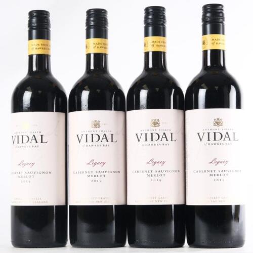 (4) 2019 Vidal Estate Legacy Cabernet Sauvignon/Merlot, Gimblett Gravels