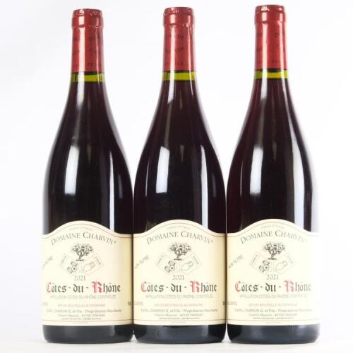 (3) 2021 Domaine Charvin Cotes du Rhone