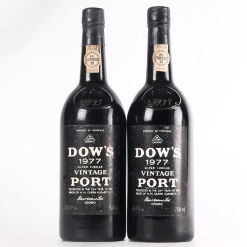 (2) 1977 Dow's Vintage Port, Oporto