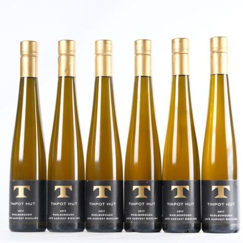 (6) 2017 Tin Pot Hut Late Harvest Riesling 375ml, Marlborough