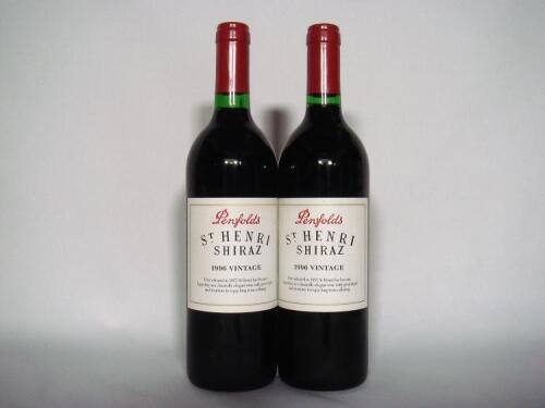 (2) 1996 Penfolds St Henri Shiraz, South Australia