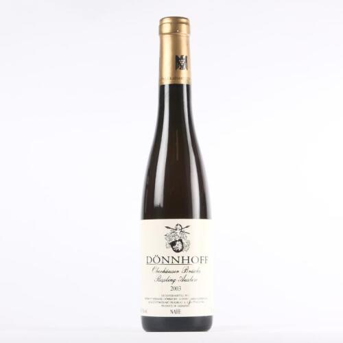 (1) 2003 Donnhoff Oberhauser Brucke Riesling Auslese Gold Capsule 375ml, Nahe