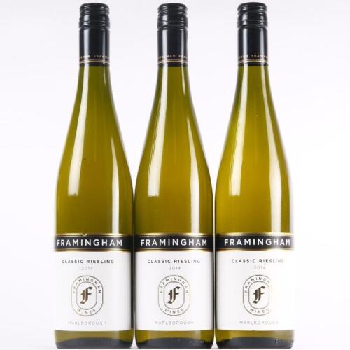 (3) 2014 Framingham Classic Riesling, Marlborough