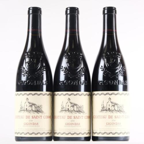 (3) 2016 Chateau de Saint Cosme Gigondas