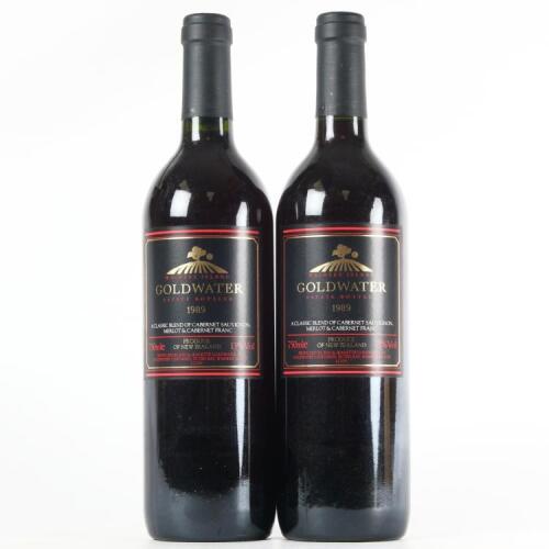 (2) 1989 Goldwater Cabernet Sauvignon/Merlot/Cabernet Franc, Waiheke