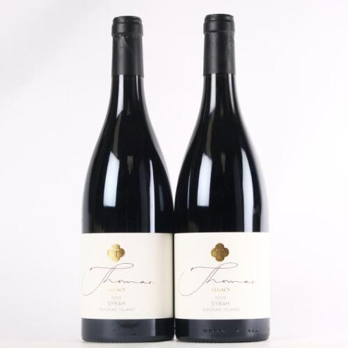(2) 2020 Batch Winery Thomas Legacy Syrah, Waiheke