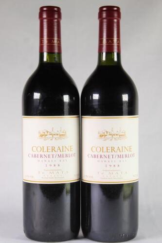(2) 1988 Te Mata Coleraine, Hawkes Bay