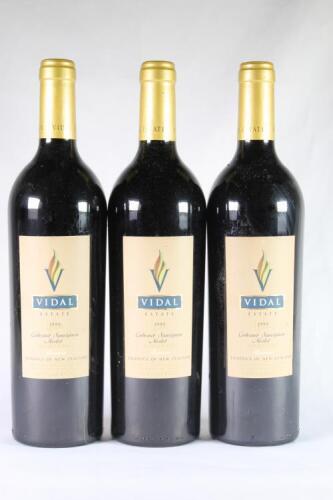 (3) 1999 Vidal Reserve Cabernet Sauvignon/Merlot, Hawkes Bay