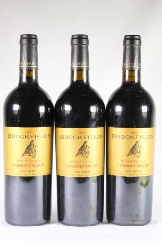 (3) 2006 Brookfields Reserve Vintage Cabernet Sauvignon/Merlot, Hawkes Bay