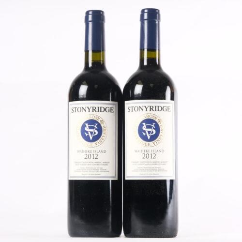 (2) 2012 Stonyridge Vineyard Larose, Waiheke