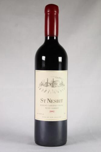 (1) 2002 St Nesbit Merlot/Cabernet Franc/Petit Verdot, Karaka