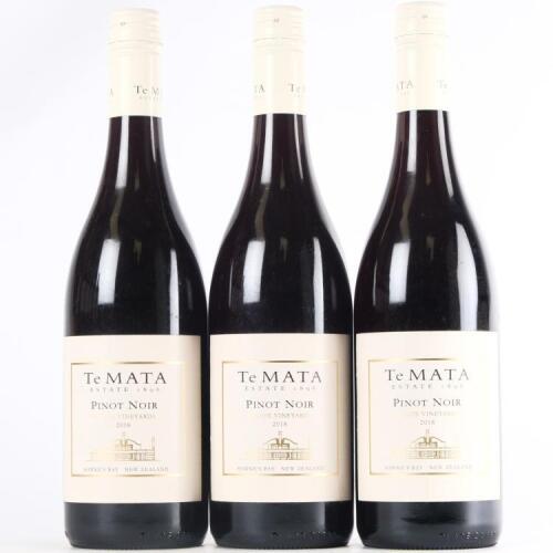 (3) 2018 Te Mata Estate Pinot Noir, Hawkes Bay