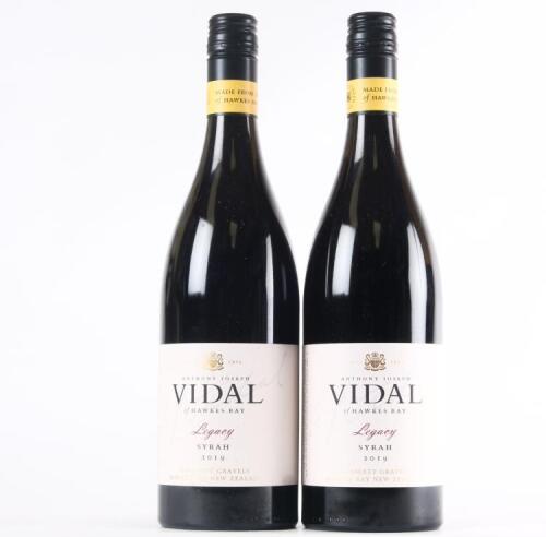 (2) 2019 Vidal Estate Legacy Series Syrah, Gimblett Gravels
