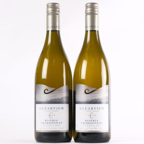 (2) 2018 Clearview Estate Reserve Chardonnay, Hawkes Bay