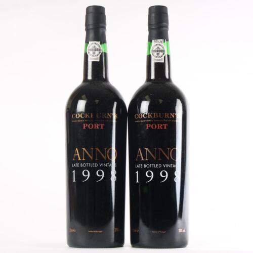 (2) 1998 Cockburn's Anno Late Bottled Vintage Port 1000ml, Oporto