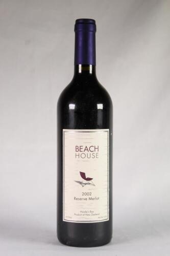 (1) 2002 Beach House Reserve Merlot, Hawkes Bay
