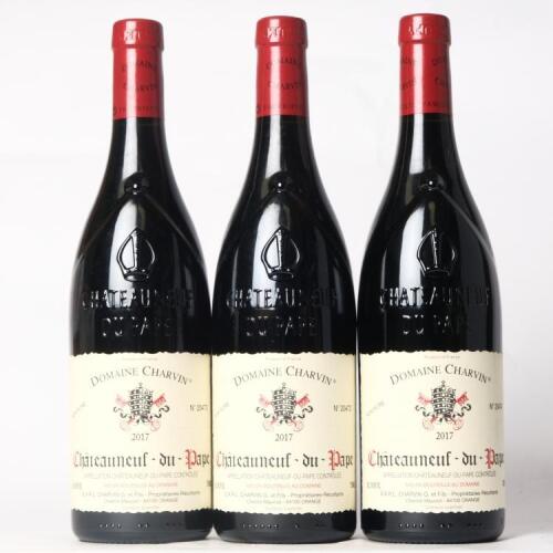 (3) 2017 Domaine Charvin Chateauneuf du Pape